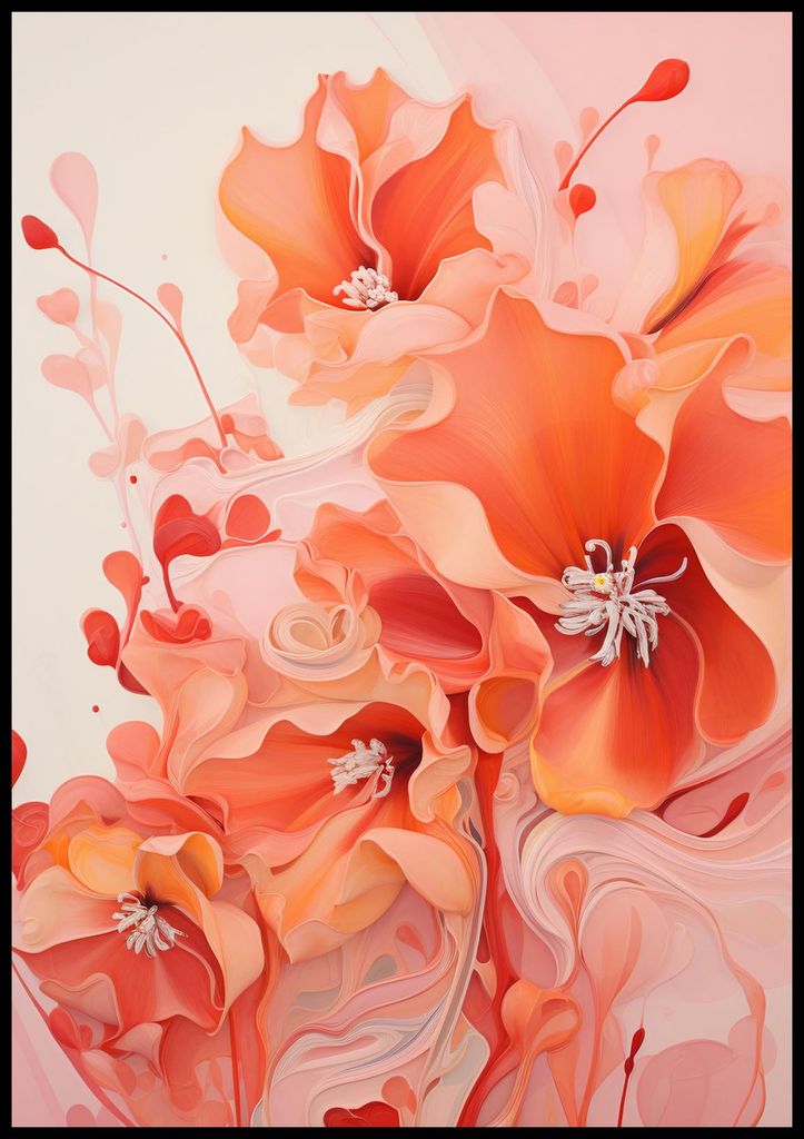 Plakat 70x100cm Fließende Leidenschaft