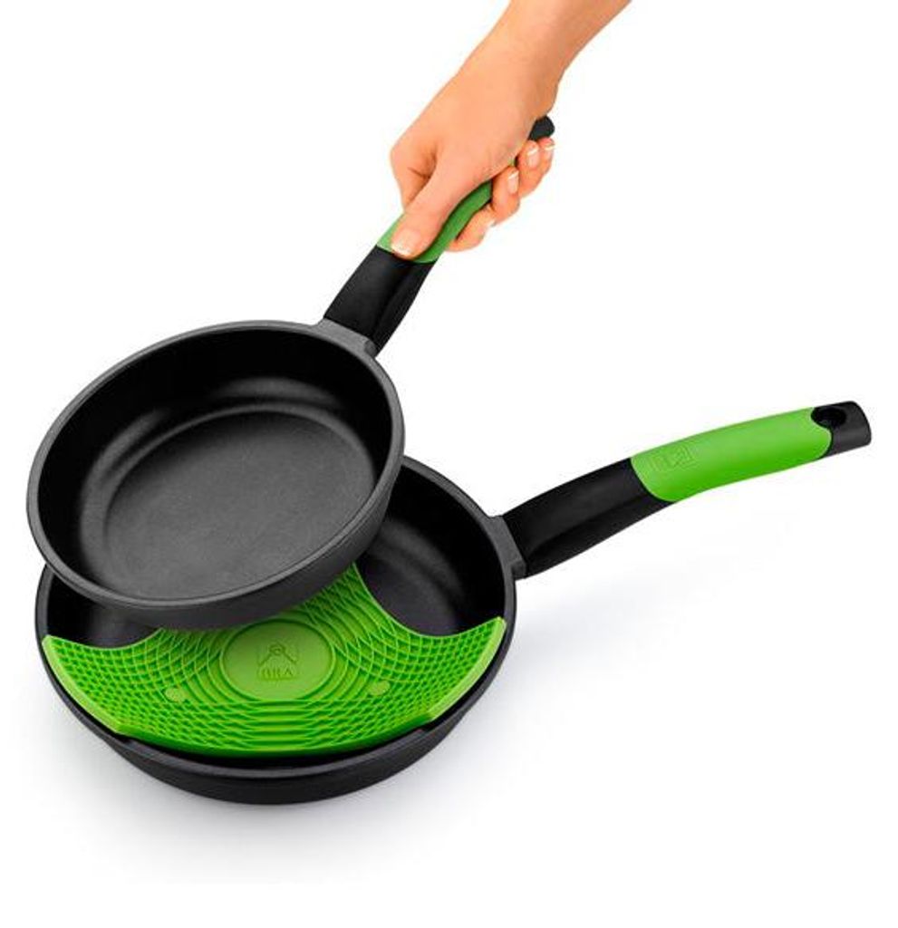 BRA Prior | Set mit 2 Bratpfannen, 20–24 cm, Aluminiumguss + 1 Bratpfanne