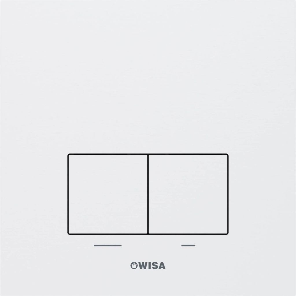 Wisa Delos bedieningspaneel aluminium mat wit tbv Wisa XF/XS