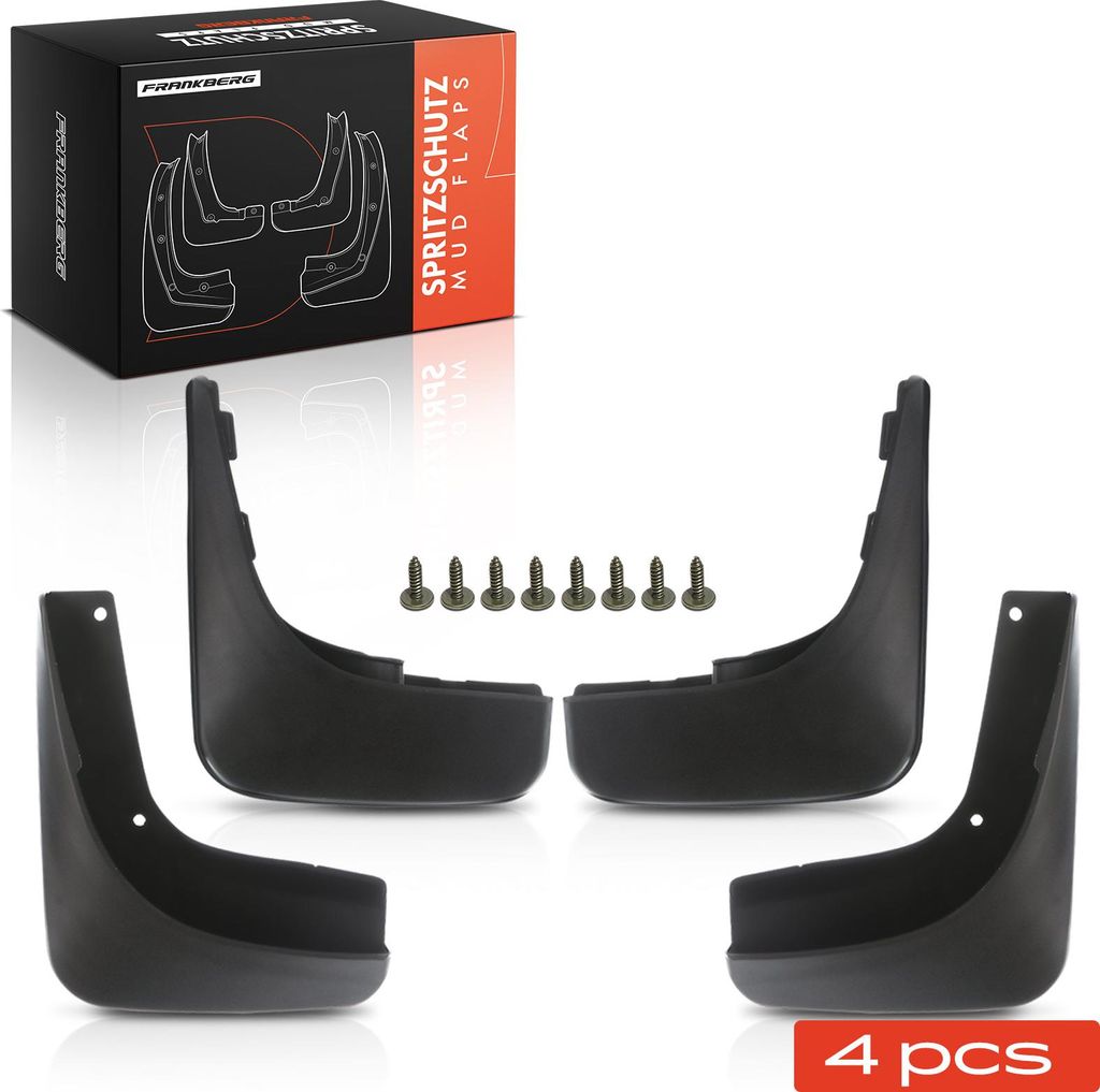 Frankberg 4x Spritzschutz Schmutzfänger Vorne und Hinten für VW Golf VI 5K1 2.0L 1.4L 1.6L