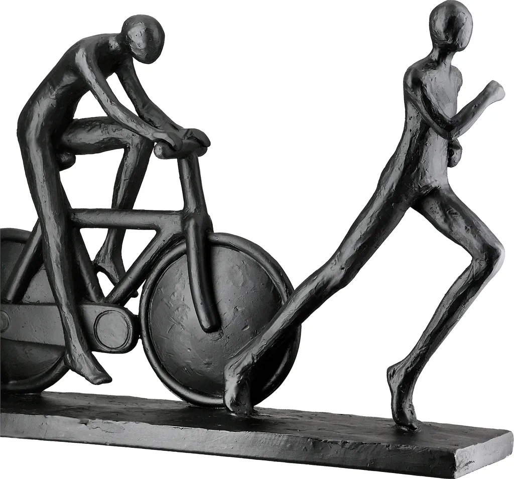 Déco étagère étroite noire 36cm - Sculpture Active gain de place chic