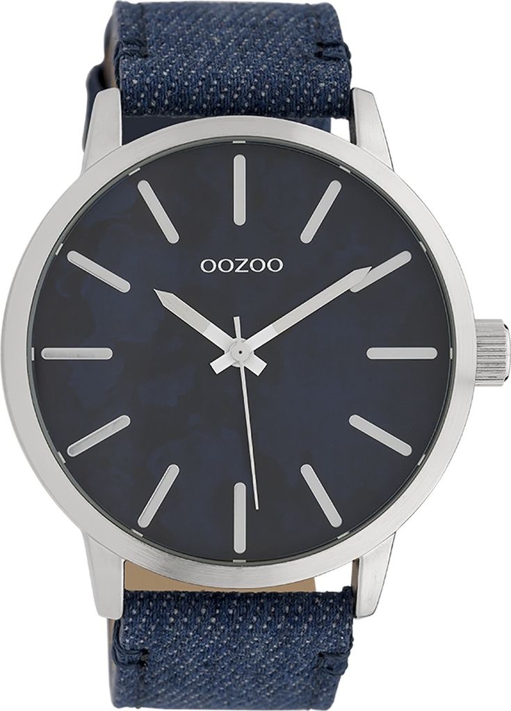 Oozoo Armbanduhr blau Textil Timepieces Damen-Herren Analog-Quarzuhr UOC10002