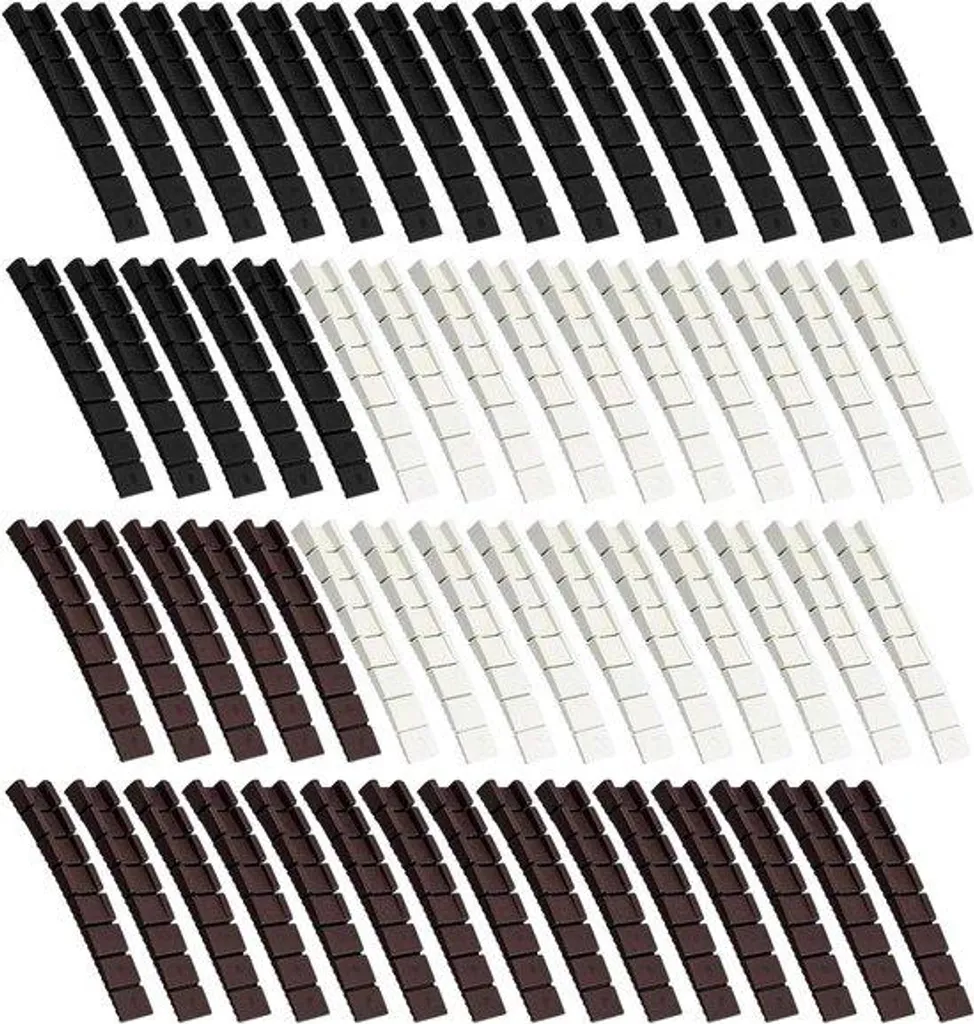 Lot de 60 cales de meubles en plastique rigide pour tables et armoires