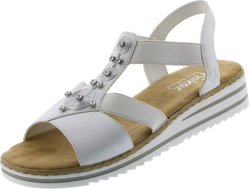 Rieker V0687 Damen Sandalen Keilabsatz Sandaletten, Produktbild 