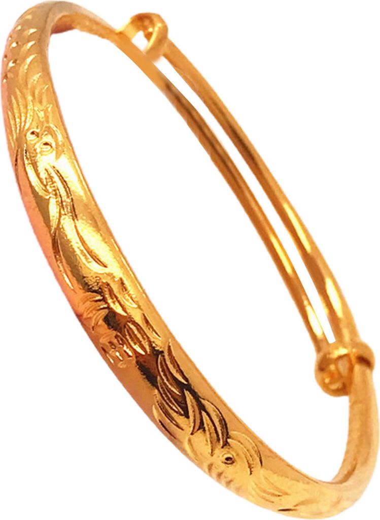 Armband verdicken verstellbare goldene Frauen Imitation vergoldet Armreif für Bankett-2