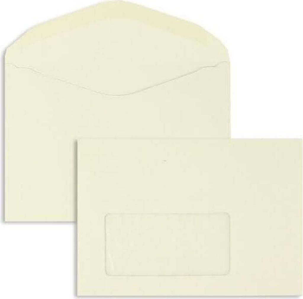 Kuvertierhüllen C6 75g/qm gummiert Fenster VE=1000 Stück Produktbild 