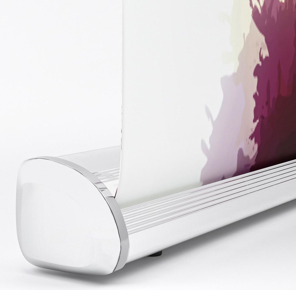 AlaBama | Roll Up Banner | Alu Silber | 85x200cm | Classic++ | Display Werbe