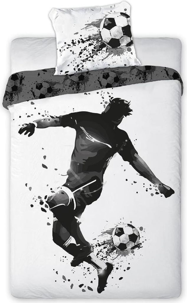 Jugendbettwäsche 160x200 Fußballer Soccer