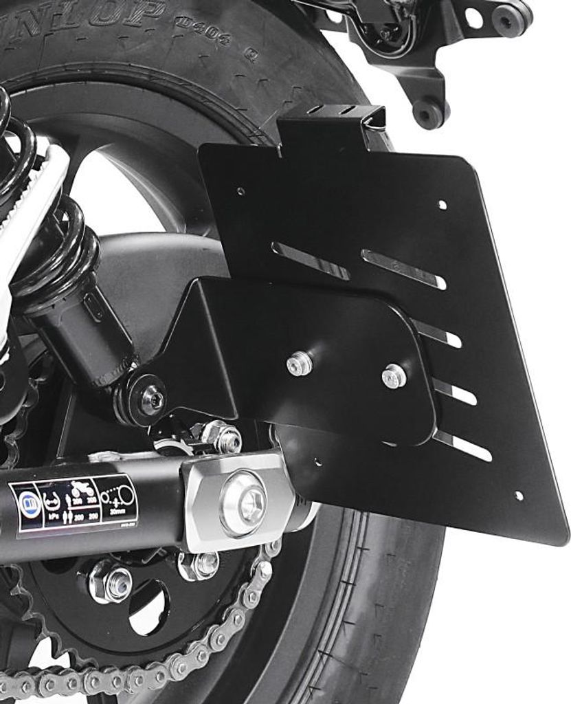 Kennzeichenhalter seitlich für Honda Rebel 500 17-25 schwarz