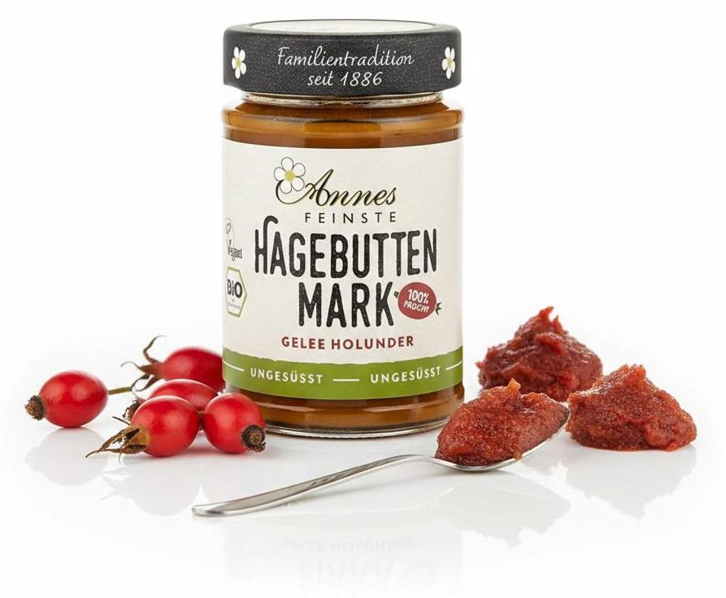 Annes Feinstes  Hagebuttenmark, 190g Glas Produktbild 