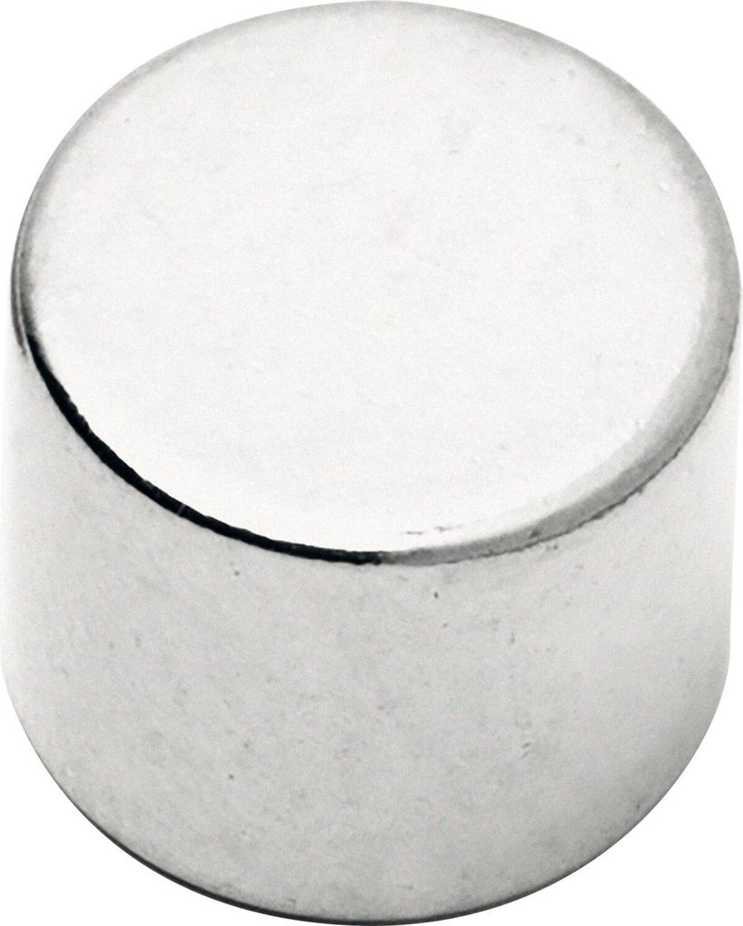 Scheibenmagnet Rundmagnet ø12mm Höhe 10mm Magnet selbstklebend Neodym vernickelt