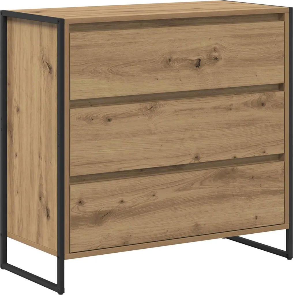 Mobile Credenza Salva-spazio SYFAX™ 79x36x75.5 cm Rovere Multistrato
