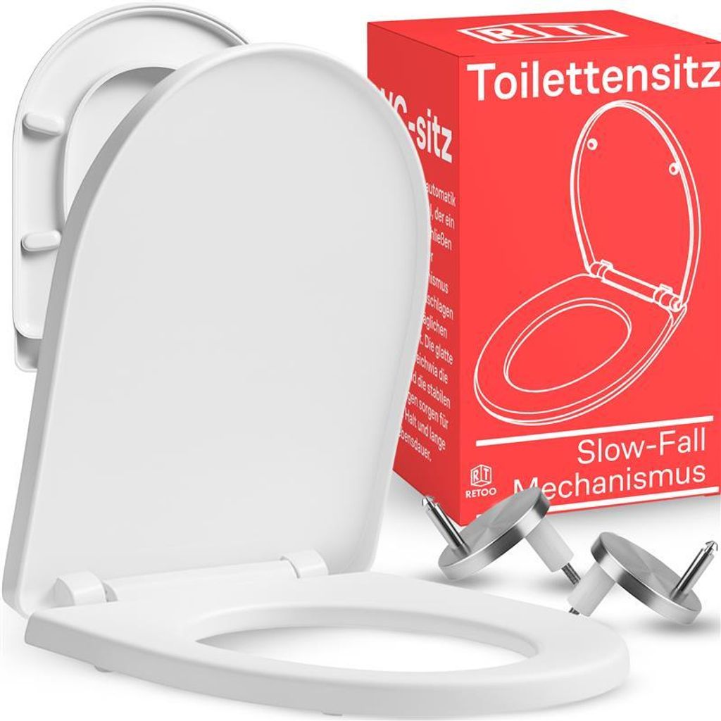 Toilettendeckel WC Sitz Absenkautomatik Klodeckel, Produktbild 