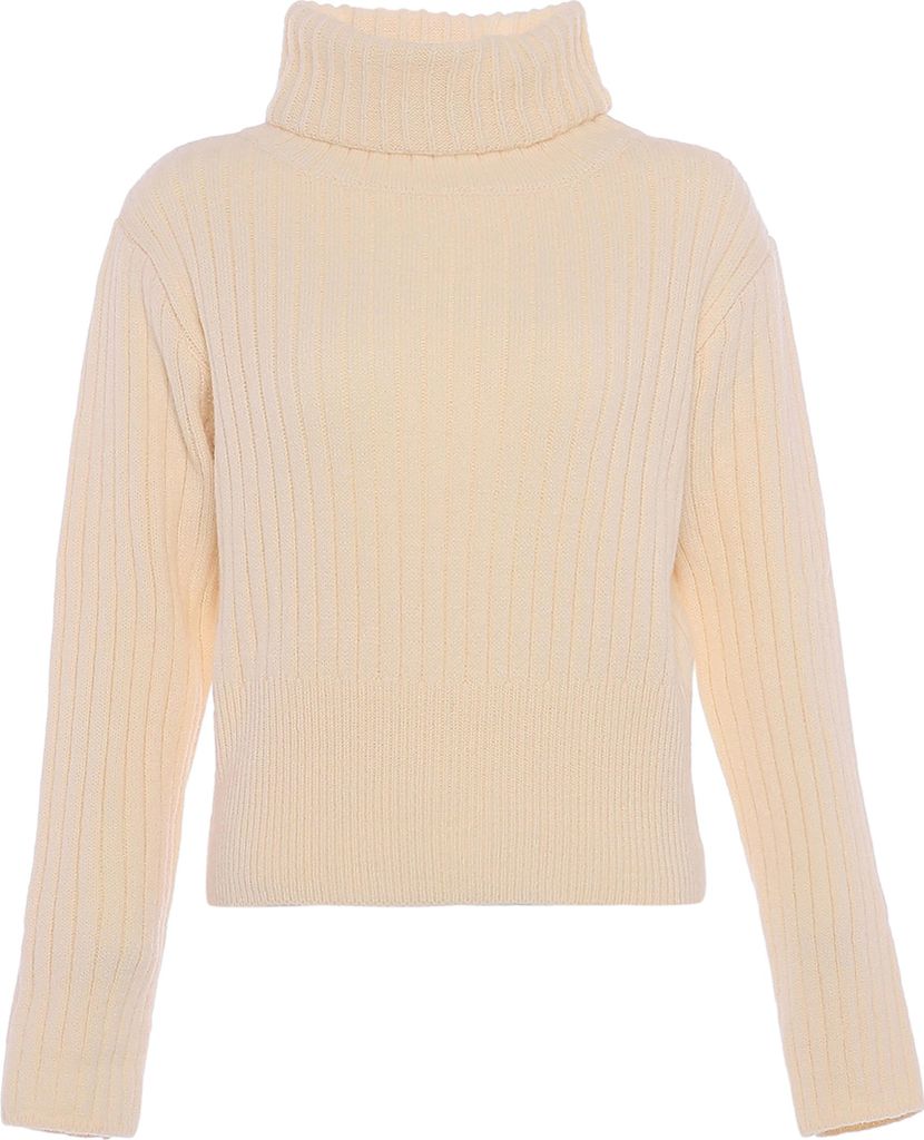 blonda damen pullover - wollweiss, M/L