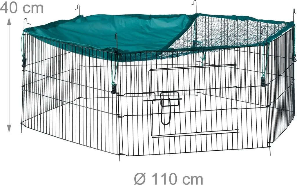 Enclos clôturé avec filet anti-prédateurs et structure renforcée - 4