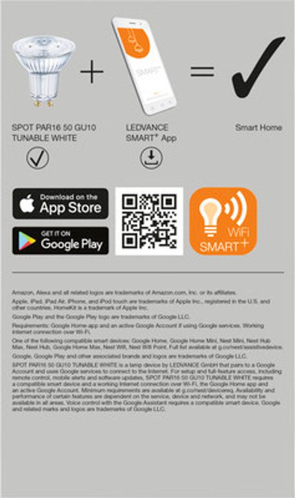 3 x Ledvance LED Smart+ Glas Reflektor PAR16 4,9W = 50W Produktbild 6