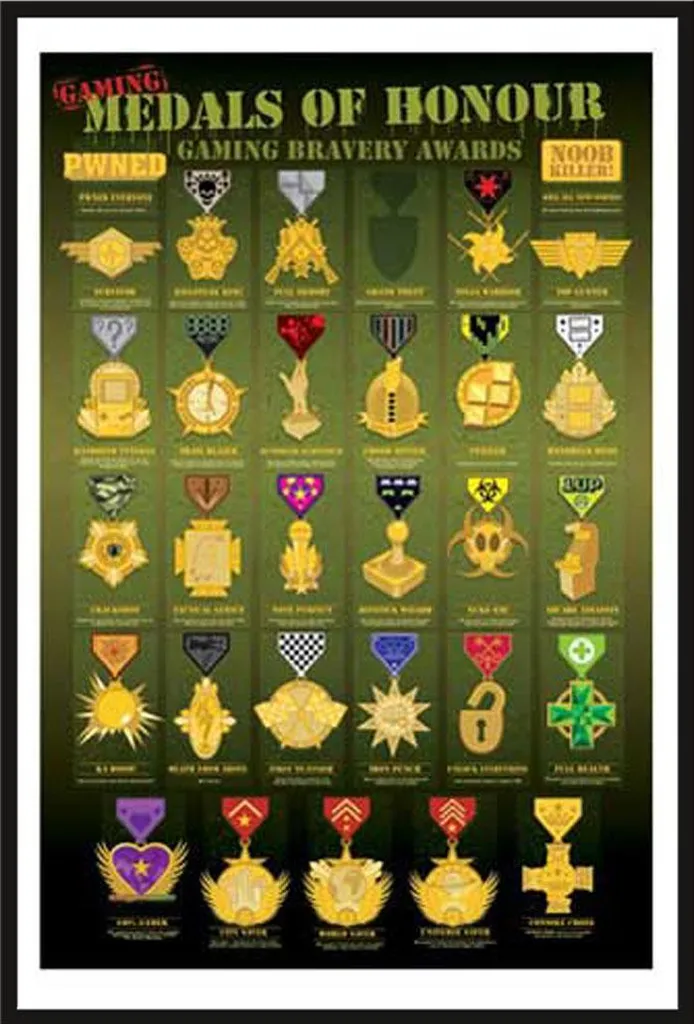 Affiche Medals of Honour encadrée Shinsuke pour éviter les pliures