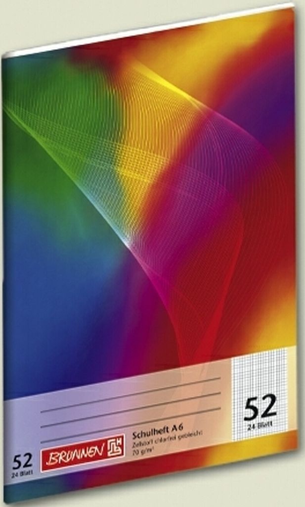 Schulheft A6 Lineatur 52 80 g/qm 24 Blatt Packung mit 20 Stück