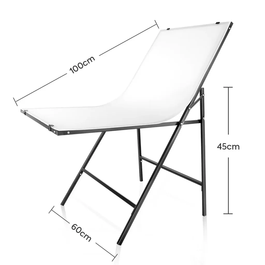 Studio photo de table blanc pour packshot produit taille ajustable