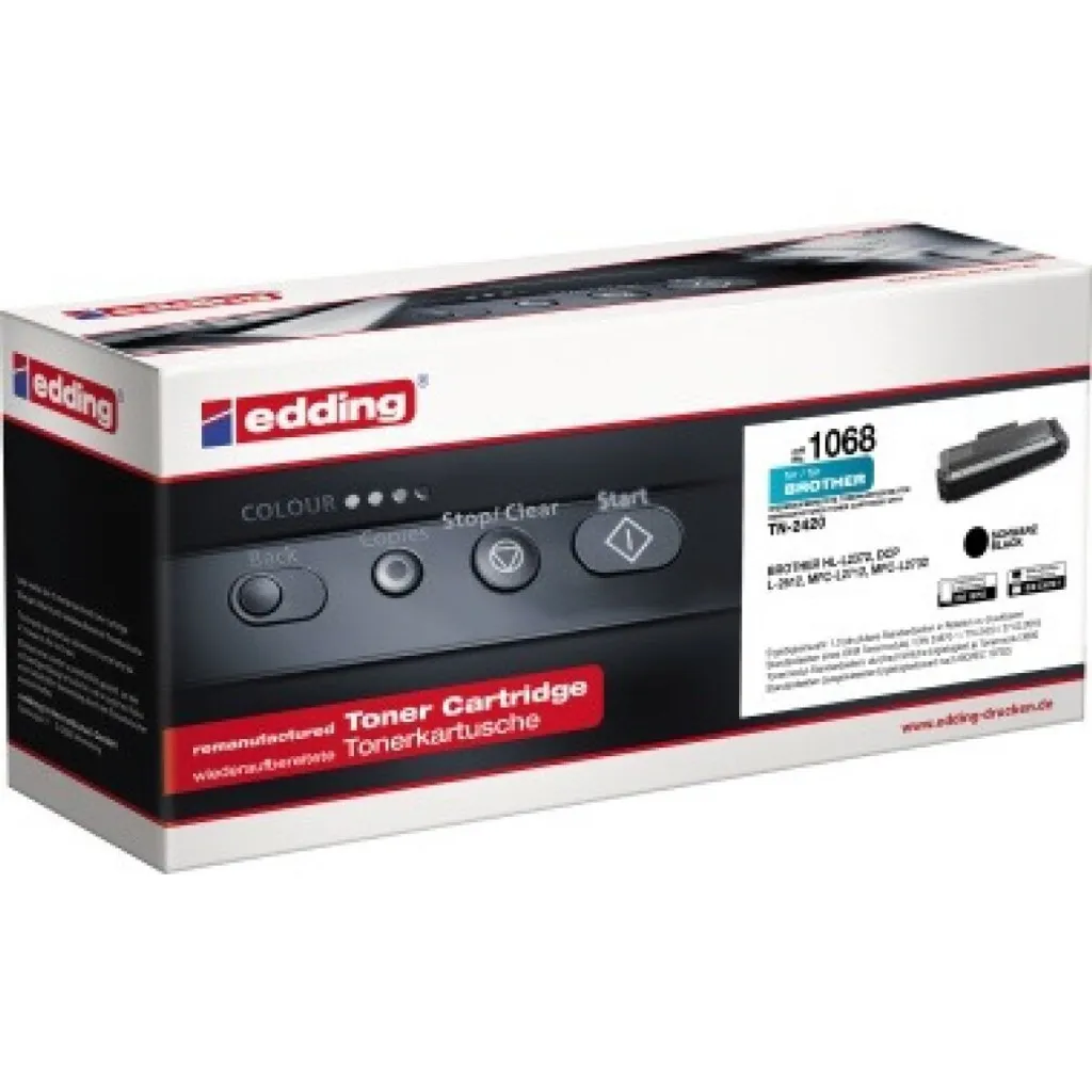 Edding EDD-1068 Toner Nero Compatibile Brother TN-2420 Alta Resa
