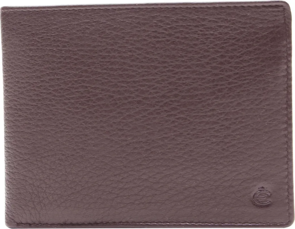 Petit Étui de Crédit Esquire Deer Cuir Marron Foncé - Idéal Voyage Pro