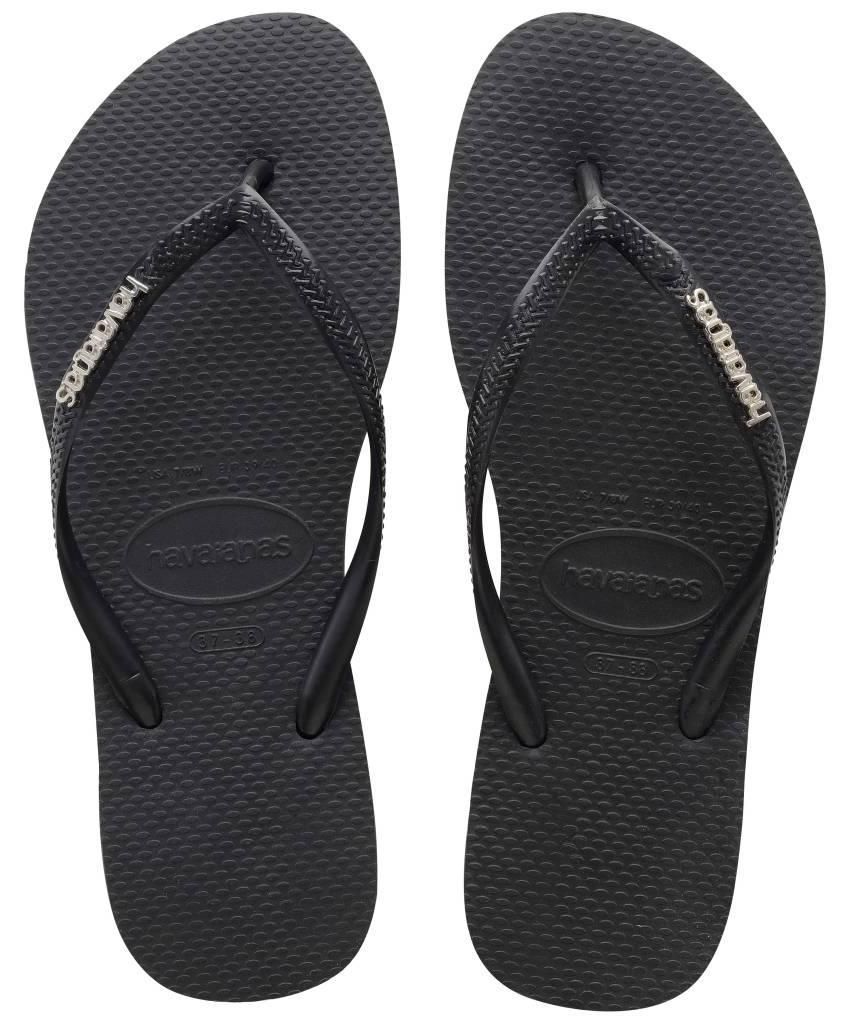 Schlupfflip-Flop Slim Logo Metallic Produktbild 