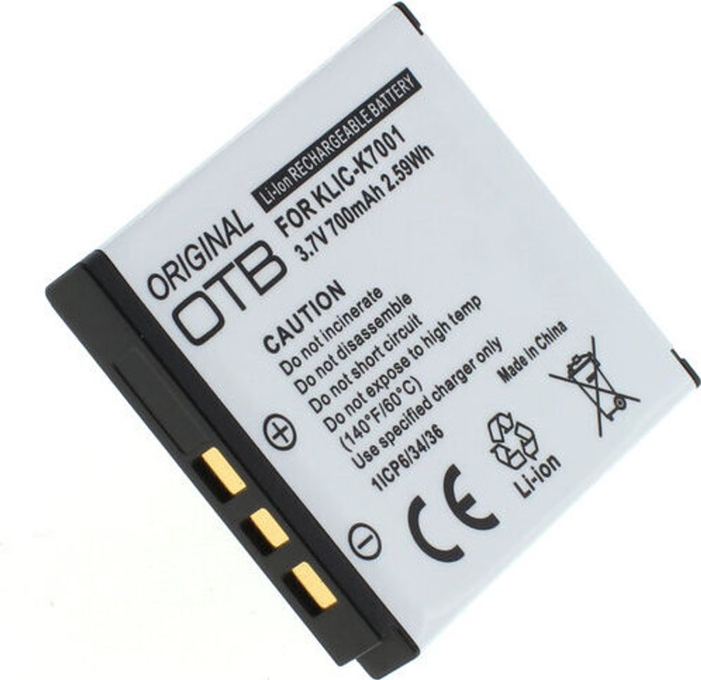 OTB Akku kompatibel zu Kodak Klic-7001 Li-Ion Produktbild 