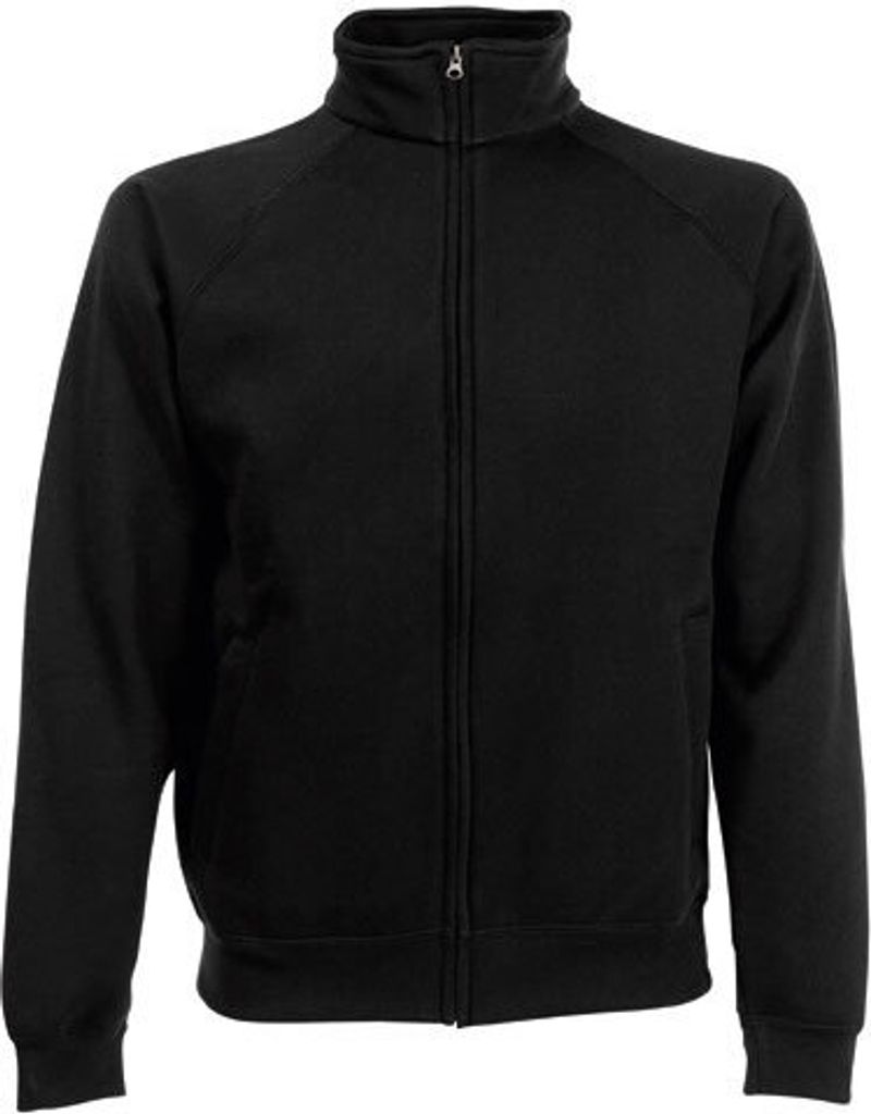 Fruit of the Loom - Premium Sweat Jacket - Black - XL