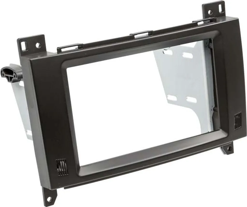 Façade autoradio 2-DIN Mercedes Vito et Classe A B - Finition noir mat ABS