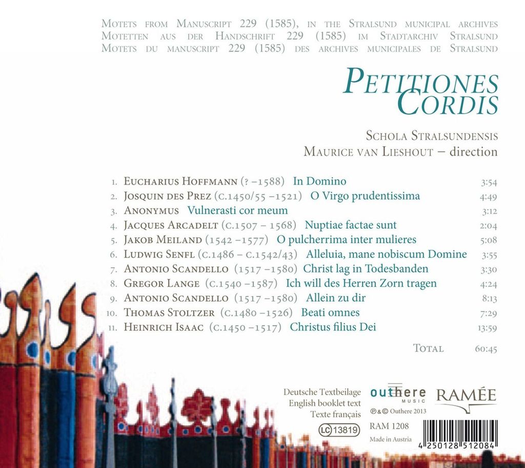 Lieshout/Schola Stralsundensis, v: Petitiones Cordis
