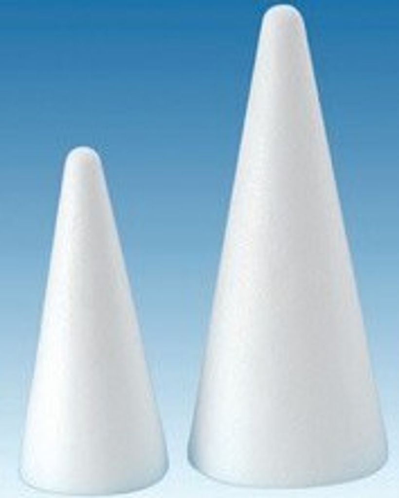 GLOREX Styroporkegel, weiß, Höhe: 260 mm 63803851 Produktbild 