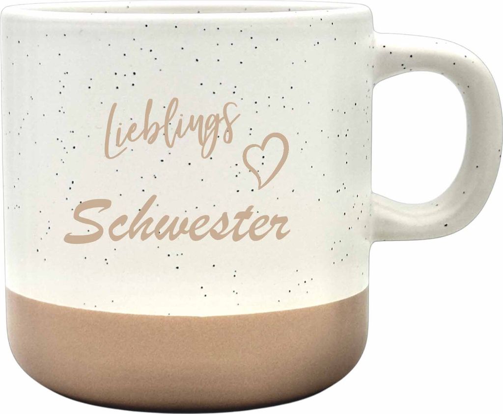 Tasse Lieblings Schwester aus Steingut - 360 ml