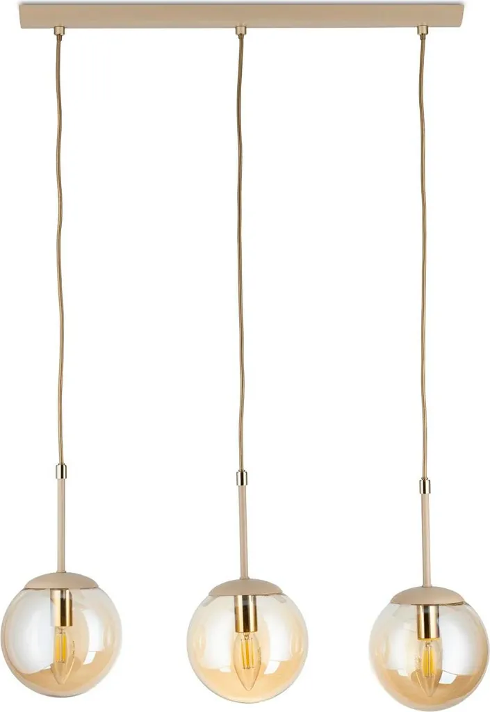 Suspension pour Table à Manger Beige 55 cm Réglable - Plafonnier Salon