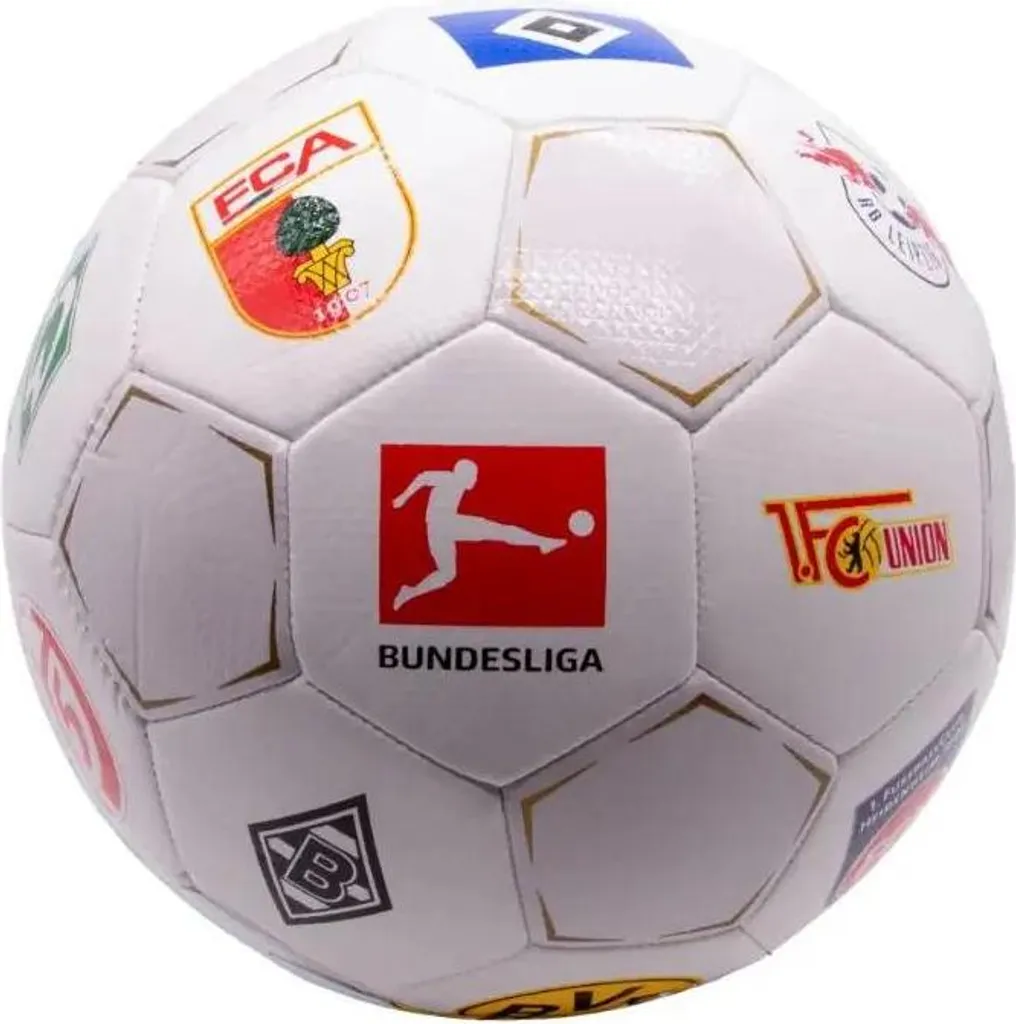 Ballon de football Derbystar Logo Club - Blanc/Noir, Taille 5, Non Gonflé