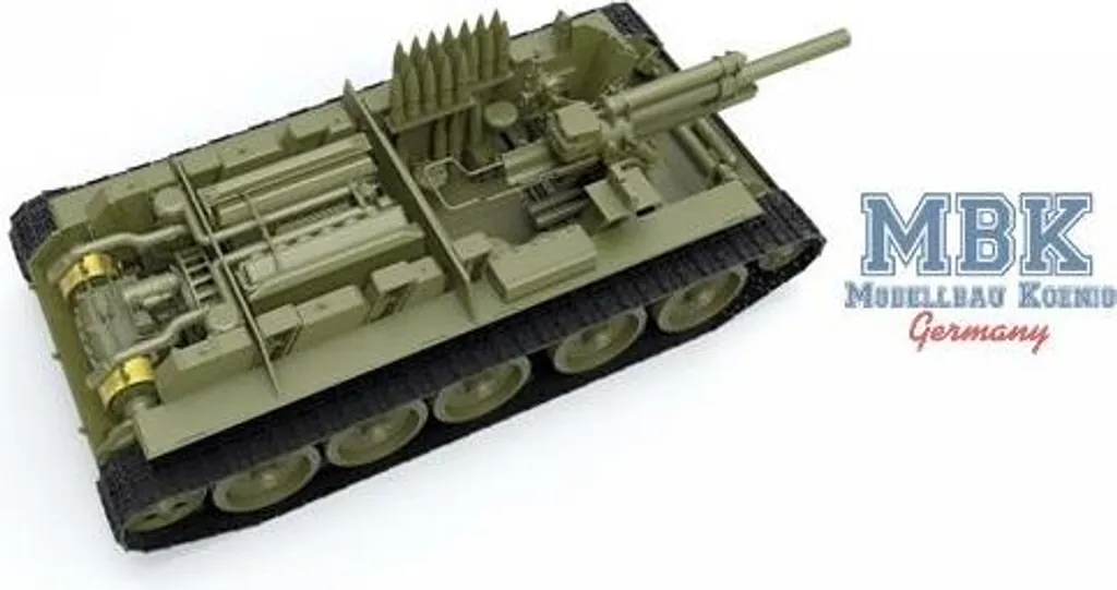 Maquette Char Soviétique SU-122 1/35 avec Aménagement Intérieur Total - 16