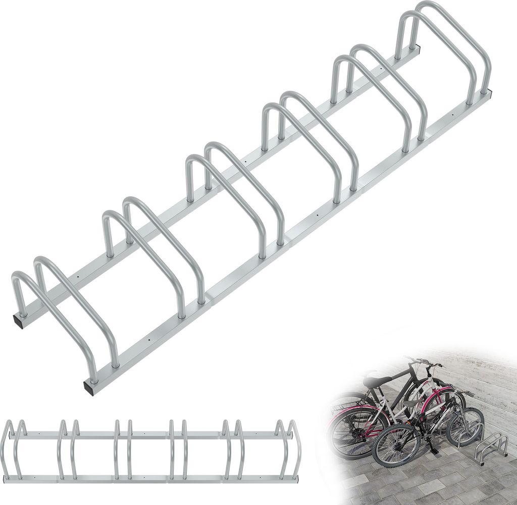 UISEBRT Fahrradständer für 6 Fahrräder – Produktbild 