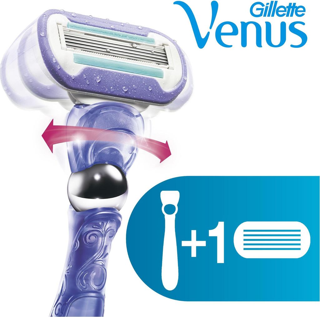 Gillette Venus Swirl Flexiball Damenrasierer, 1er Pack