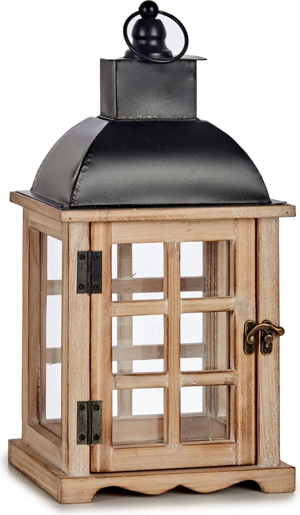 Lanterna Arredo Legno MIRO 39 cm - Valorizza la tua Casa con lo Stile
