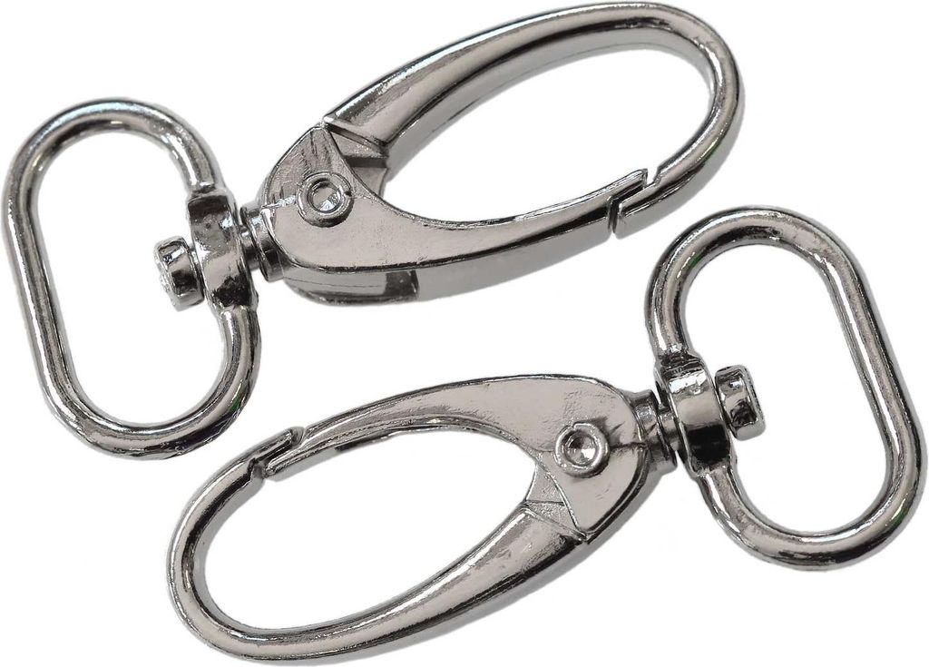 1 Bolzen-Karabiner Karabinerhaken div. Größen für Gurtband Hundeleinen Taschen