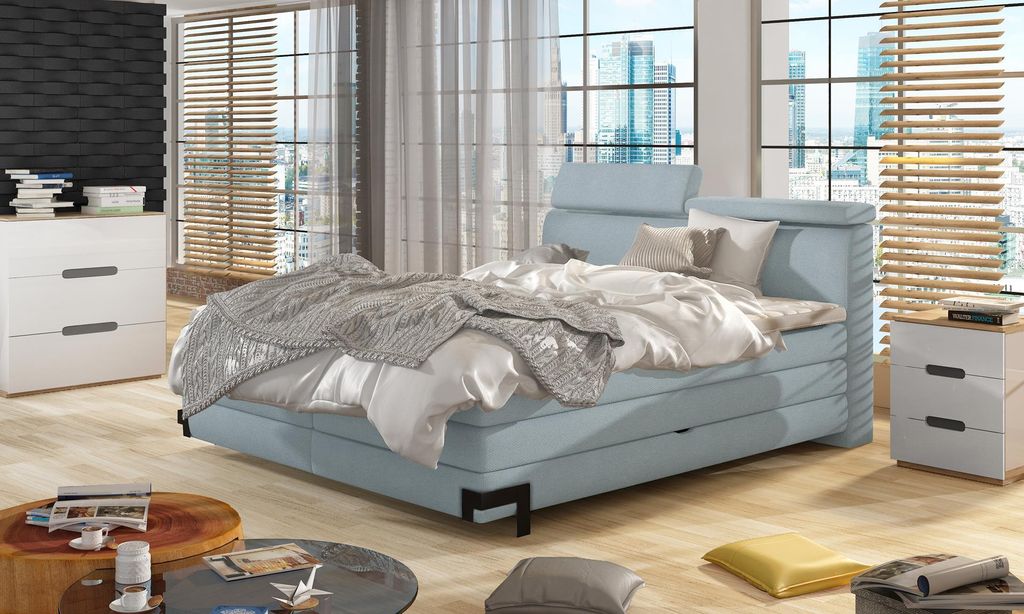 Designer Bett Schlafzimmer Betten Textil Hotel Luxus Produktbild 