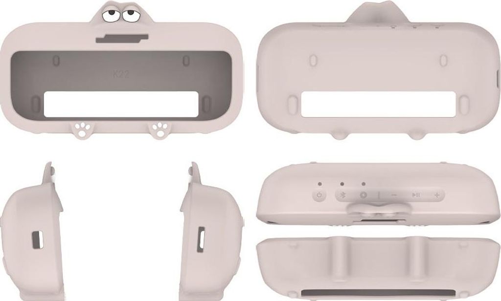 INF Silikon Schutzhülle für Bose SoundLink Flex 2. Generation – Stoßfest Grau