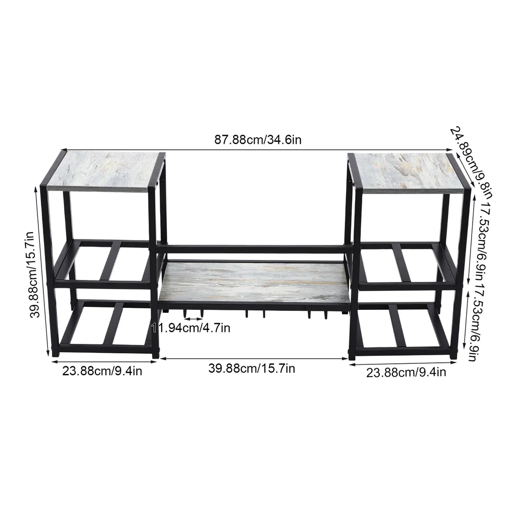 Range bouteille mural gain de place style industriel pour petits espaces - 6