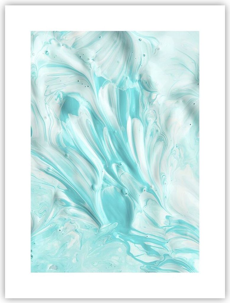 Poster - Poster ohne Rahmen - Blume Abstraktion - 30x40 cm - Wand Bild - Wanddeko - Wandbilder - Kunstposter - Wandposter - Bilder - Kunstdruck - W...