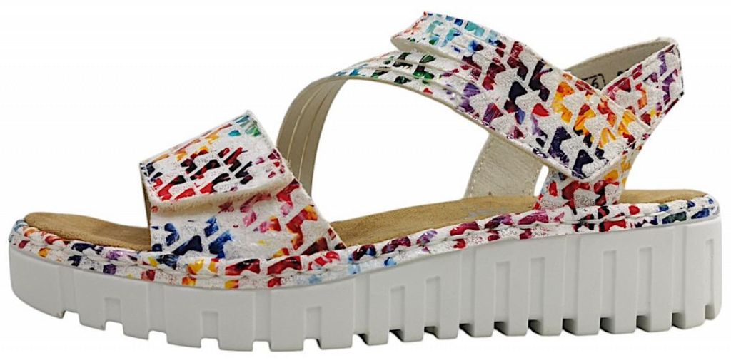 Scarpe sandali da donna Rieker, multicolore, per il tempo Immagine del prodotto 