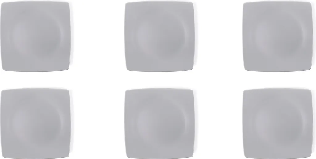 Set 6 Piatti Frutta Excelsa Eclipse 21cm Grigio Scuro Ceramica