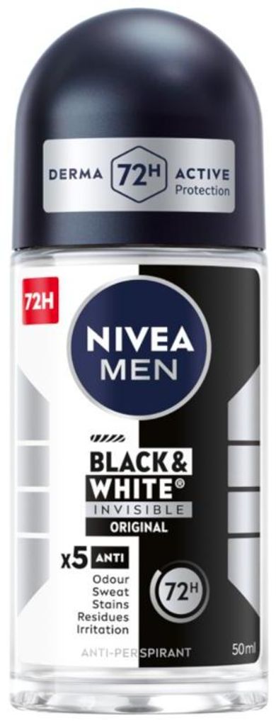 NIVEA MEN INVISIBLE BLACK & WHITE ROLL-ON 50 ml Obrázok produktu 