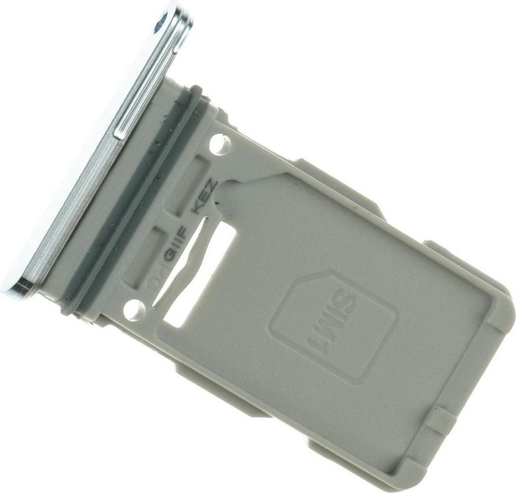 Simkarten Halter für Samsung Galaxy S21+ - Tray Fach Schublade Schlitten Silber
