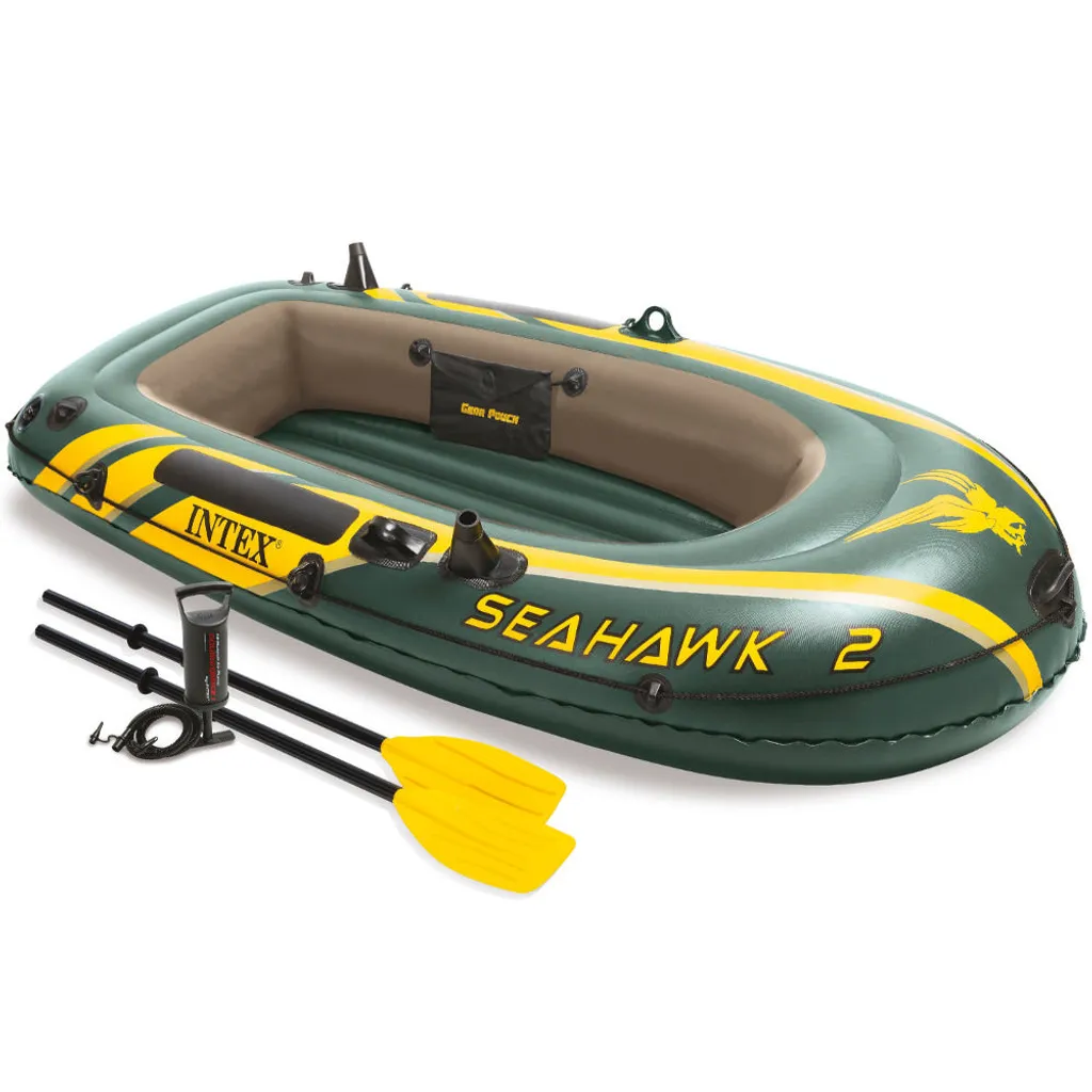 Bateau de Plage et Rivière Seahawk 2 Intex pour 2 Personnes Inclus