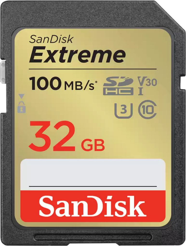 SanDisk SDSDXVT-032G-GNCI2, 32 GB, SDHC, Klasse 10, 100 MB/s, 60 MB/s, Class 3 (U3)