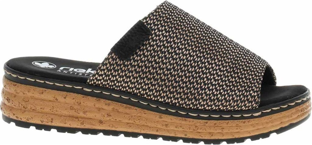 Rieker FSK Damen Sandalen Pantoletten schwarz 37